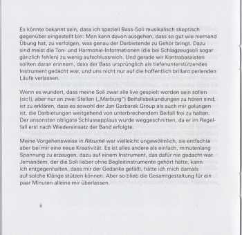 CD Eberhard Weber: Résumé