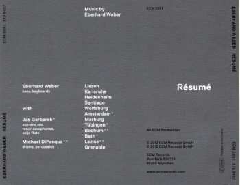 CD Eberhard Weber: Résumé