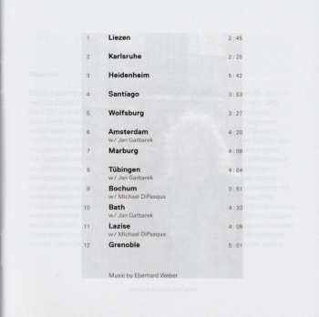 CD Eberhard Weber: Résumé