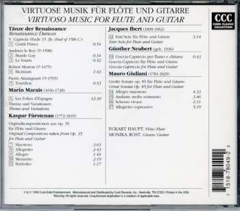 CD Eckart Haupt: Virtuoso Music for Flute & Guitar (Virtuose Musik Für Flöte Und Gitarre)