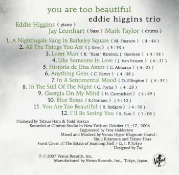CD The Eddie Higgins Trio: You Are Too Beautiful