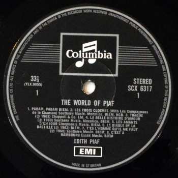 LP Edith Piaf: The World Of Piaf