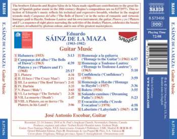 CD Eduardo Sainz De La Maza: Guitar Music