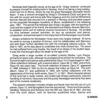 CD Edvard Grieg: Lyric Pieces (Complete) Volume 3