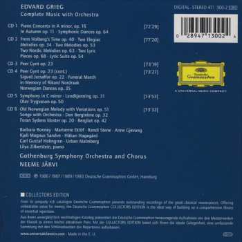 6CD/Zestaw pudełkowy Edvard Grieg: Complete Music With Orchestra