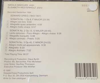 CD Edvard Grieg: Violin Sonatas
