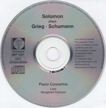 CD Robert Schumann: Piano Concertos / Hungarian Fantasia