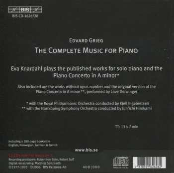 12CD/Zestaw pudełkowy Edvard Grieg: The Complete Music For Piano