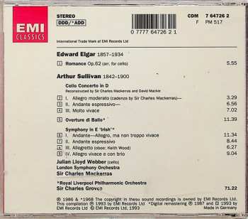 CD Sir Edward Elgar: Cello Concerto · Irish Symphony · Overture Di Ballo