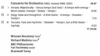 CD BBC Philharmonic: Dream Song - Aztec Dances - Horn Concerto - Concerto For Orchestra