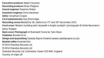 CD BBC Philharmonic: Dream Song - Aztec Dances - Horn Concerto - Concerto For Orchestra