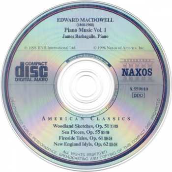 CD James Barbagallo: Piano Music Vol. 1