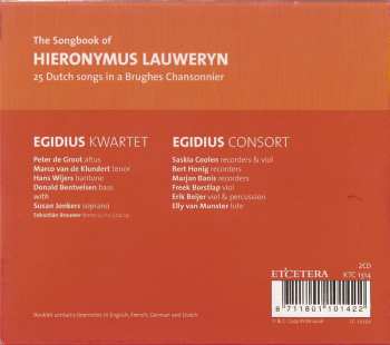 2CD Egidius Kwartet: The Songbook Of Hieronymus Lauweryn