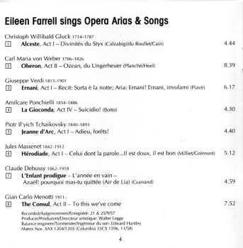 CD Eileen Farrell: Opera Arias & Songs