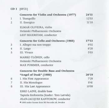 4CD/Zestaw pudełkowy Einojuhani Rautavaara: 12 Concertos