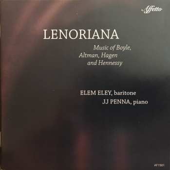 CD J.J. Penna: Lenoriana - Music of Boyle, Altman, Hagen, and Hennessy DIGI
