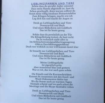 CD Element Of Crime: Lieblingsfarben Und Tiere