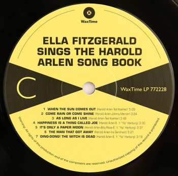 2LP Ella Fitzgerald: Ella Fitzgerald Sings The Harold Arlen Song Book LTD