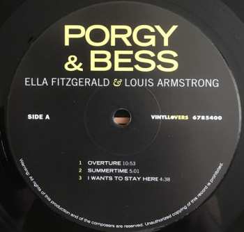 2LP Louis Armstrong: Porgy & Bess LTD