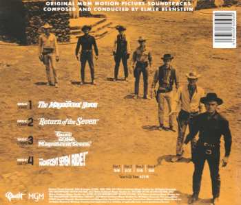 4CD/Zestaw pudełkowy Elmer Bernstein: The Magnificent Seven Collection (Original MGM Motion Picture Soundtracks) DLX