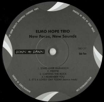 LP Elmo Hope Trio: New Faces, New Sounds