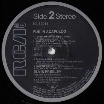 LP Elvis Presley: Fun In Acapulco