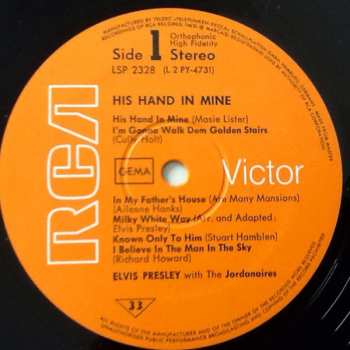 LP Elvis Presley: His Hand In Mine