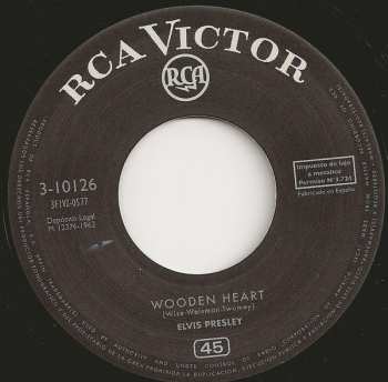 SP Elvis Presley: Corazón De Madera (Wooden Heart)