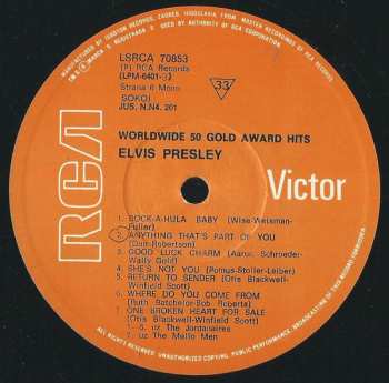4LP/Zestaw pudełkowy Elvis Presley: Worldwide 50 Gold Award Hits