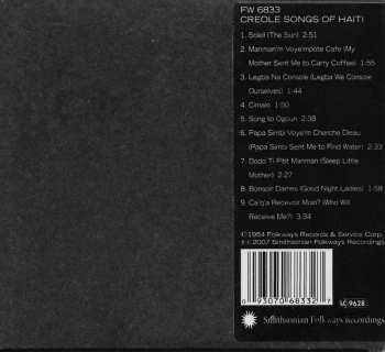 CD Emy De Pradines: Creole Songs Of Haiti