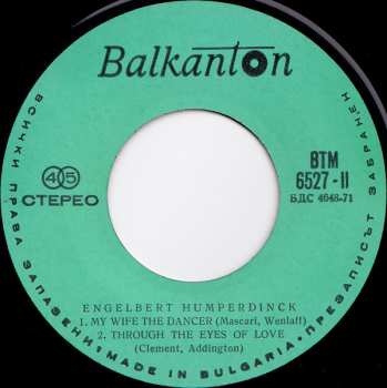 SP Engelbert Humperdinck: Something / Everybody's Talking / My Wife The Dancer / Through The Eyes Of Love