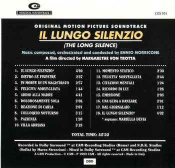 CD Ennio Morricone: Il Lungo Silenzio = The Long Silence (Original Motion Picture Soundtrack)