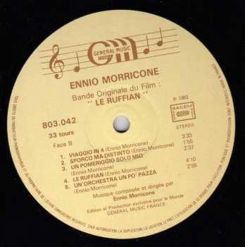 LP Ennio Morricone: Le Ruffian (Bande Originale Du Film)