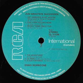 2LP Ennio Morricone: Zijn Grootste Successen