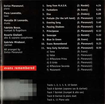 CD Enrico Pieranunzi: Evans Remembered