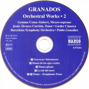 CD Enrique Granados: Orchestral Works • 2