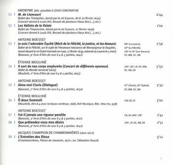 CD Ensemble Correspondances: Les Plaisirs Du Louvre (Airs Pour La Chambre De Louis XIII)