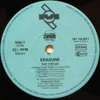 2LP Erasure: The Circus / Wonderland