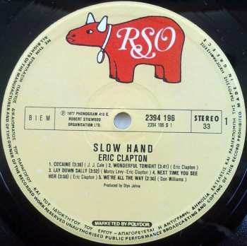 LP Eric Clapton: Slowhand