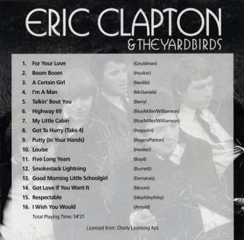 CD The Yardbirds: Eric Clapton & The Yardbirds