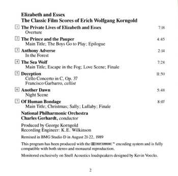 CD Erich Wolfgang Korngold: Elizabeth And Essex (The Classic Film Scores Of Erich Wolfgang Korngold)