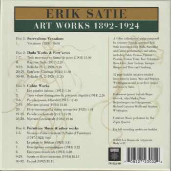 4CD/Zestaw pudełkowy Erik Satie: Art Works 1892-1924