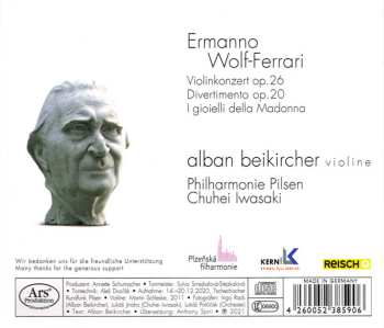 CD Ermanno Wolf-Ferrari: Violinkonzert Op.26 / Divertimento Op.20 / I Gioielli Della Madonna
