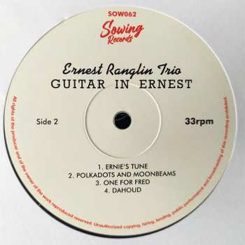 LP Ernest Ranglin Trio: Guitar In Ernest CLR