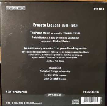 6CD/Zestaw pudełkowy Ernesto Lecuona: Ernesto Lecuona-The Piano Music-Selected Songs