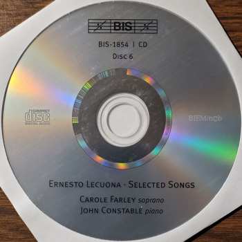 6CD/Zestaw pudełkowy Ernesto Lecuona: Ernesto Lecuona-The Piano Music-Selected Songs