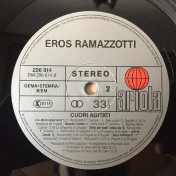LP Eros Ramazzotti: Cuori Agitati