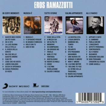 5CD/Zestaw pudełkowy Eros Ramazzotti: Original Album Classics