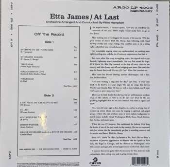 LP Etta James: At Last!