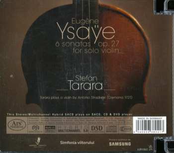 SACD Eugene Ysaye: Six Sonatas For Solo Violin Op.27